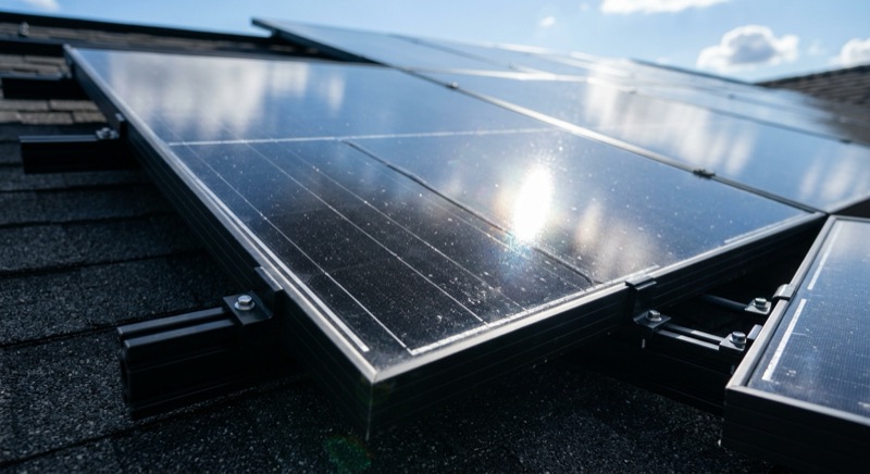 Photovoltaikmodule auf einem Dach